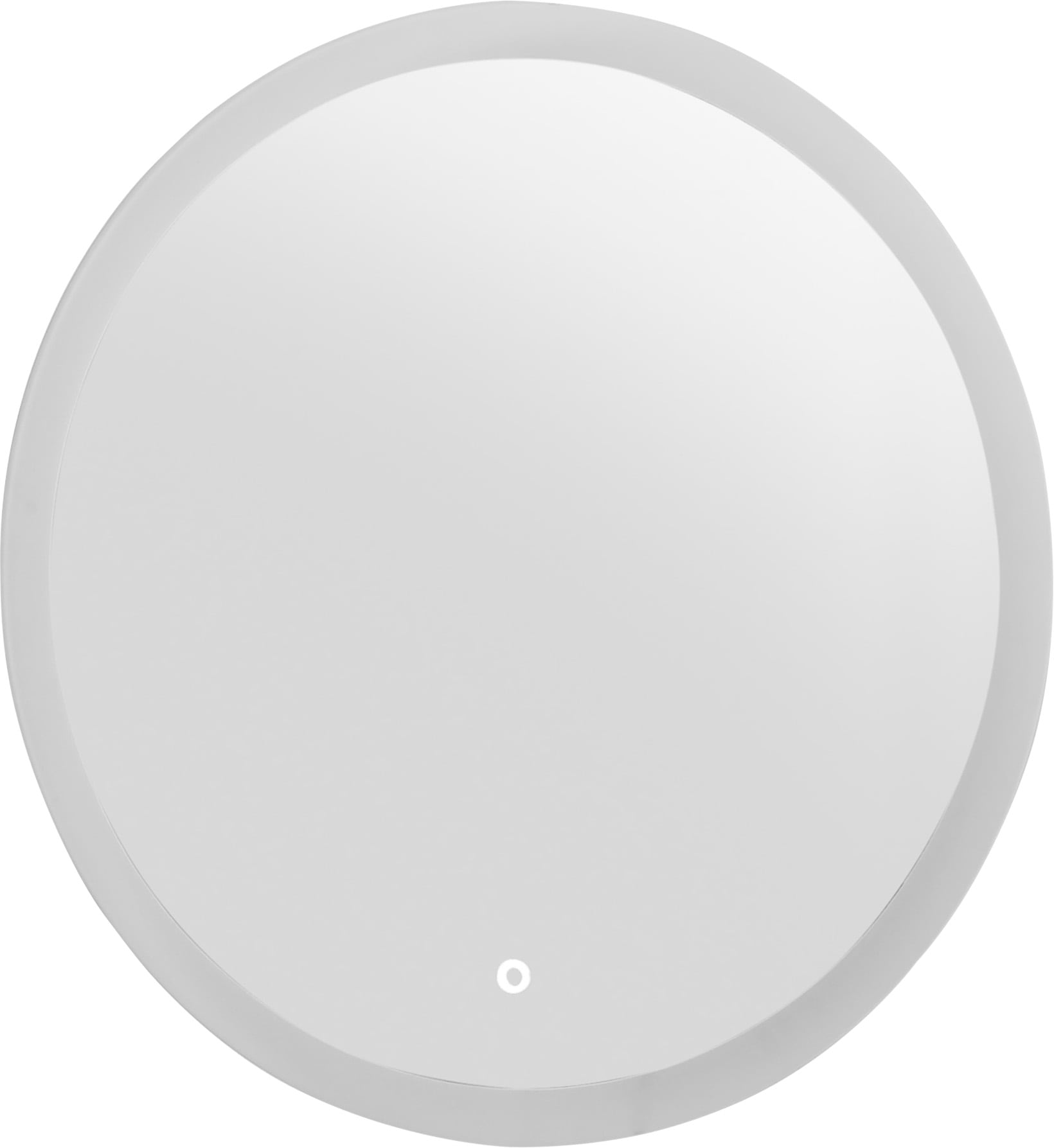 LED-Lichtspiegel PLACES OF STYLE "Spiegel R80", silber (silberfarben), T:3cm Ø:80cm, Holzwerkstoff, Spiegel