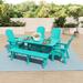 Polytrends Laguna 6-Piece Rectangular Poly Eco-Friendly All Weather Outdoor Dining Set