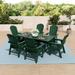 Polytrends Laguna 7-Piece Rectangular Poly Eco-Friendly All Weather Outdoor Dining Set