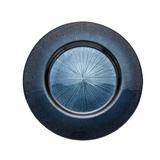 Godinger Silver Art Co Murano 13" Glass Charger Plate Glass in Blue | 13 H x 13 W x 13 D in | Wayfair 28605