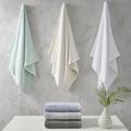 Beautyrest Nuage Cotton Tencel Blend Antimicrobial 6 Piece Towel Set Terry Cloth/Cotton Blend in Gray | 30 W in | Wayfair BR73-3752