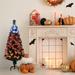 The Holiday Aisle® 6' H Slender Black Artificial Halloween Tree w/ Fiber Optic Color Changing/Combination Lights | 48" H | Wayfair