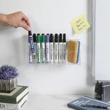 Inbox Zero Kanea 3 Slot Acrylic Supplies Holder Plastic | 10.23 H x 2.75 W x 4.52 D in | Wayfair 9831E1840714493AAB399030CECEBEFA