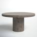 AllModern Pedestal Dining Table in Gray | 30.25 H x 59 W x 59 D in | Wayfair E9C80CA465E2480A89666F82A8646EA4
