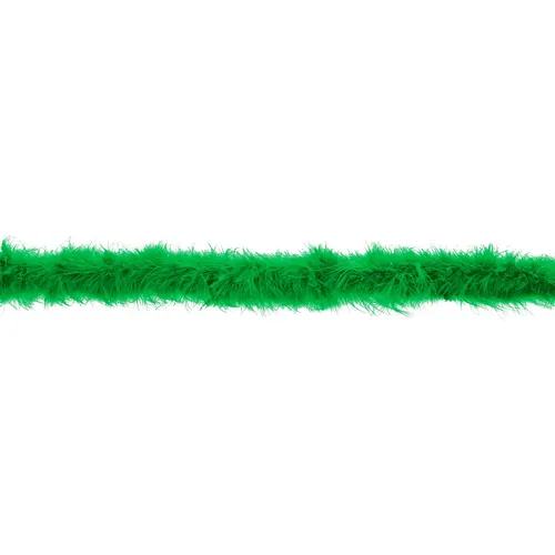 Boa en plumes de marabout, vert, 30 g, 2 m
