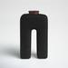 Joss & Main Marilyn Handmade Stoneware Jar Stoneware in Black | 15 H x 9 W x 5 D in | Wayfair 043EC8F842FD4C28B40F45C3E8F04657