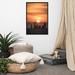 Highland Dunes Summer Spectators Coastal Sunset Landscape Photo - Photograph Paper in Brown/Gray/Orange | 37.5 H x 25.5 W in | Wayfair