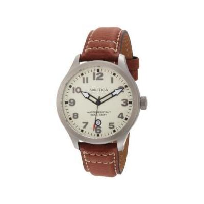 Nautica Men's N09560G BFD 101 Date Cream Dial Watch