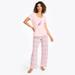 Nautica Women's Printed Pajama Pant Set Mauve Glow, S