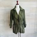 Anthropologie Jackets & Coats | Anthropologie Trench Coat Jacket Oversized Size S Vgc Like New | Color: Green | Size: S