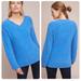 Anthropologie Sweaters | By Anthropologie Blue Clayton Fuzzy V-Neck Sweater Women's S Oversized | Color: Blue | Size: S