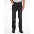 Slim-fit-Jeans TOMMY JEANS "SCANTON SLIM" Gr. 38, Länge 32, schwarz (dynamic jacob black) Herren Jeans Slim Fit