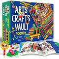 EDUMAN Arts and Crafts Vault - 1000+ Piece Craft Supplies Kit Library in a Box for Kids Ages 8+ Crafts Set Kits for Kids Art Supplies - Gift Ideas for Kids Art Project Activity