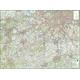 Surrey County Map 50k - Size 166 x 122 cm