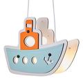 LITECRAFT Glow Boat Ceiling Pendant 1 Light Children's Lighting - Orange, Blue