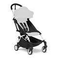 BABYZEN YOYO2 Pushchair Frame, White - Textile Set Not Included - Comes with 5-Point Harness, Multi-Position Reclining Backrest, Hood Extensions, Padded Shoulder Strap & Protective Storage Bag