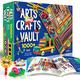 EDUMAN Arts and Crafts Vault - 1000+ Piece Craft Supplies Kit Library in a Box for Kids Ages 8+ Crafts Set Kits for Kids Art Supplies - Gift Ideas for Kids Art Project Activity