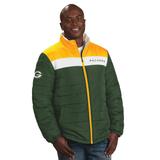 NFL Men's Perfect Game Sherpa Lined Jacket (Size M) Green Bay Packers, Polyester