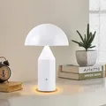 Lampe de chevet LED en frêne avec interrupteur tactile alimentée par batterie aste luminaire