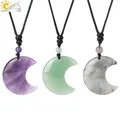pendentif pierre naturelle collier en cristal cristaux de lune, pendentif en pierre naturelle, améthystes oeil de tigre labradorite Quartz rose et obsidienne noire collier pendentif homme collier