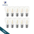 Ampoule à filament S14 pour guirlandes solaires ampoules LED étanches blanc chaud couvercle PC