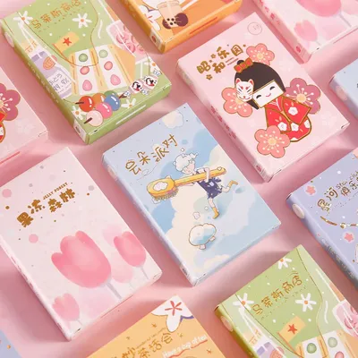 Cartes de message de bénédiction de style japonais série Sweet Dreams carte Druo mini carte
