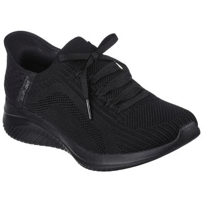 Slip-On Sneaker SKECHERS "ULTRA FLEX 3.0", Damen, Gr. 35, schwarz, Textil, sportlich, Schuhe, Slipper, Freizeitschuh mit