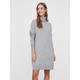 Strickkleid VERO MODA "VMBRILLIANT LS ROLLNECK DRESS GA NOOS" Gr. XL, N-Gr, grau (light grey melange) Damen Kleider Langarm