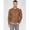Lederjacke MUSTANG "31021311", Herren, Gr. 3XL, braun (cognac), Obermaterial: 100% Leder, Lamm / Innenfutter: 100% Baumwolle / Ärmelfutter: 100% Polyester, Jacken