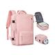 coowoz Carry On Rucksack Damen Herren Reiserucksack Fluggesellschaft zugelassen Laptop Rucksack Sport Rucksack, A-rosa, Large, Reiserucksäcke