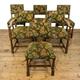 Set of Six Oak Upholstered Dining Chairs | Antiques | Set of Chairs | Armchairs | Upholstered Antiques (M-4081)