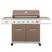 Royal Gourmet 6-Burner Gas Grill with Sear Burner and Side Burner, Coffee