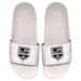 Men's ISlide White Los Angeles Kings Primary Logo Motto Slide Sandals