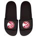 Youth ISlide Black Atlanta Hawks Primary Logo Motto Slide Sandals
