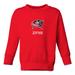 Toddler Red Columbus Blue Jackets Personalized Pullover Sweatshirt