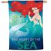 WinCraft The Little Mermaid Heart Of Sea 28'' x 40'' Single-Sided Vertical Banner