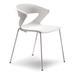 Gordon International Kreature 4 Leg Guest Chair Plastic/Acrylic/Plastic/Metal in Pink/Gray/White | 30 H x 21.25 W x 21.75 D in | Wayfair