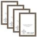 21x24 Brown American Barn Picture Frame for Puzzles Posters Photos or Artwork (4-Pack)