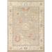 Pasargad Home Oushak Collection Hand-Knotted Wool Beige/Ivory Area Rug- 12 x 15 For Indoor Space and all Age of Group