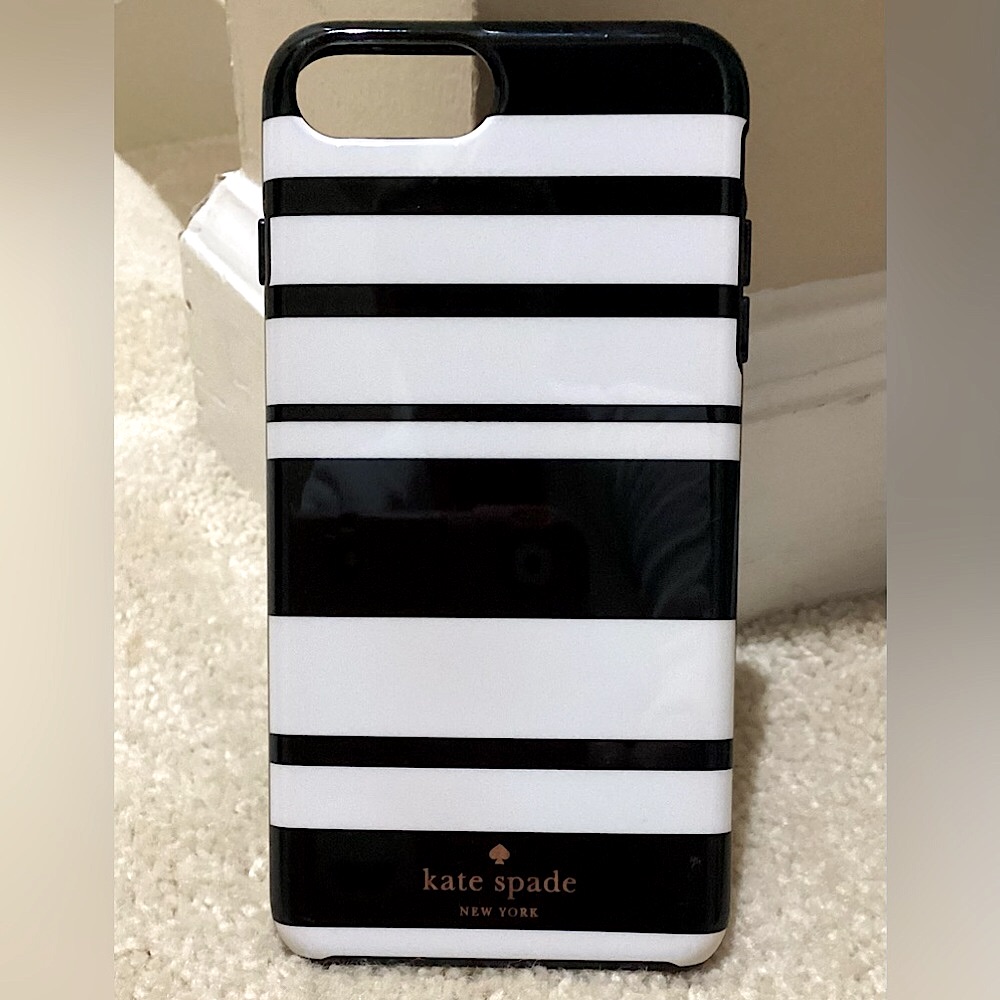 Kate Spade Cell Phones & Accessories | Kate Spadesuper Chic&Stylish I Phone 7&8+/Se Black&White Hardshell Case!!! | Color: Black/White | Size: I-Phone7&8plus