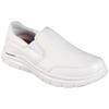 Berufsschuh SKECHERS "FLEX ADVANTAGE SR" Gr. 47,5, weiß, 47,5, Leder, Schuhe, Slipper für Gastronomie, Pflege, Krankenhaus mit Stretcheinsatz