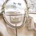 Coach Bags | Coach Limited Edition Gold Shimmer Leather Handbag With Matching Wallet | Color: Cream/Gold | Size: Os
