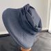 Burberry Accessories | Ladies Navy Blue Burberry Rain Hat. Size M With Red And Blue Plaid Liner. | Color: Blue | Size: Medium