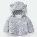 kpoplk Baby Girls Outerwear Jackets & Coats Toddler Baby Girl Boy Hooded Jacket Vest Warm Jacket Outwear Hoodie Sleeveless Waistcoat with Zipper Pocket(Grey)