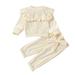 Take Home Outfit Baby Girl Wrap Baby Boys Girls Cotton Solid Autumn Long Sleeve Pants Pullover Sweatshirt Set Clothes Baby Girl Bows with Name