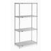 Global Industrial 18488SS 48 x 18 x 86 in. Nexel Poly-Z-Brite Wire Shelving Gray