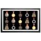 Large Medal Display Shadow Box, 15 Medal Display Case, Medal Display Frame, Perfect Medal Display for War Military, Runners, Marathon, RECE Winner, Football, Gymnastics & All Sports (Black)