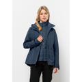 3-in-1-Funktionsjacke JACK WOLFSKIN "GEISSHORN 3IN1 JKT W" Gr. M (38/40), blau (nachtblau) Damen Jacken Übergangsjacken