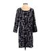 Gibson Casual Dress - Shift: Blue Grid Dresses - Women's Size Small