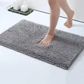 Polymères de bain épais en chenille coordonnants tapis de sol doux absorbant séchage rapide